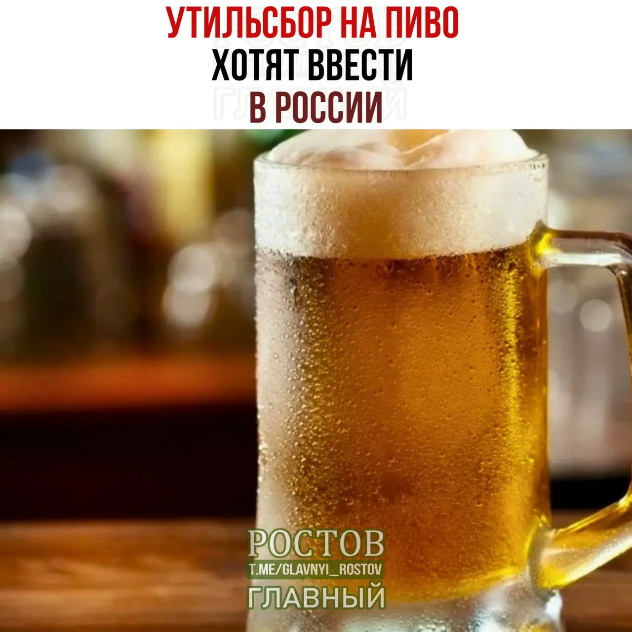 За каждый литр импортного пива планируется взимать €5, что может привести к росту цен на рынке.