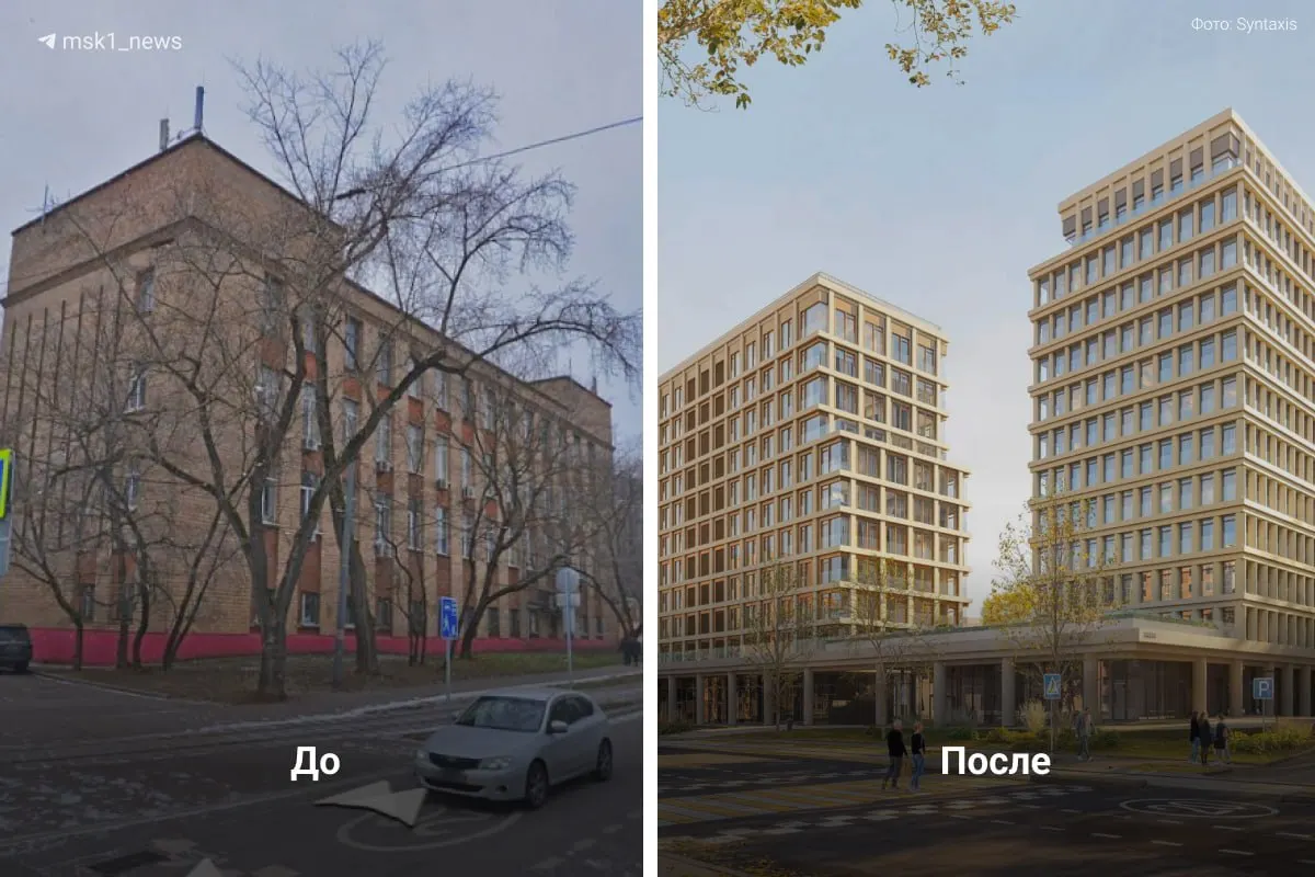 В Ростокино автоматическую телефонную станцию на Сельскохозяйственной улице собираются заменить жилым комплексом из двух корпусов: 11 и 12 этажей. Застройщик — «Эталон», архитектурную концепцию разработало бюро Syntaxis.