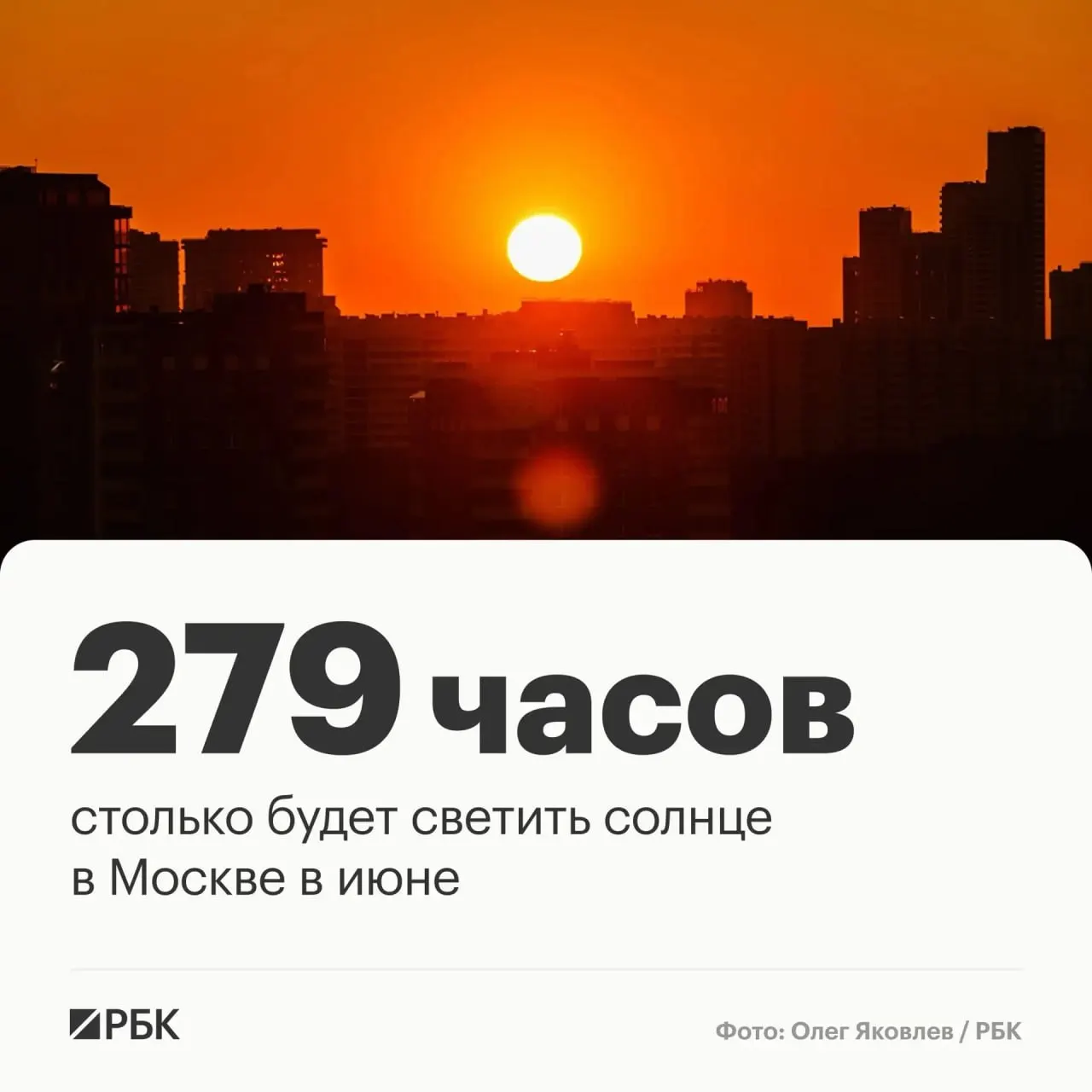 Главный специалист столичного метеобюро заявила, что при норме в 279 часов солнечного света в июне этот показатель с высокой вероятностью будет выполнен; весной столица немного недобрала солнца.