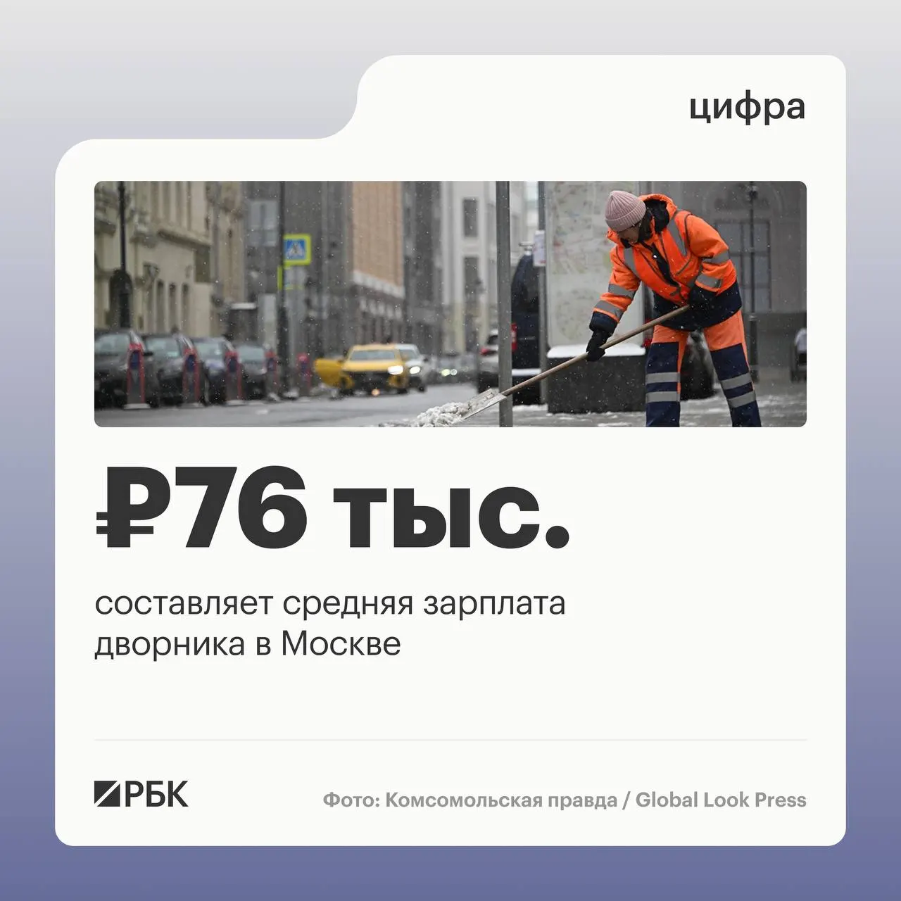 В Москве средняя зарплата дворников превышает 76 тыс. руб. в месяц. Самый значительный рост числа вакансий зафиксирован в Пензенской области — +86%.