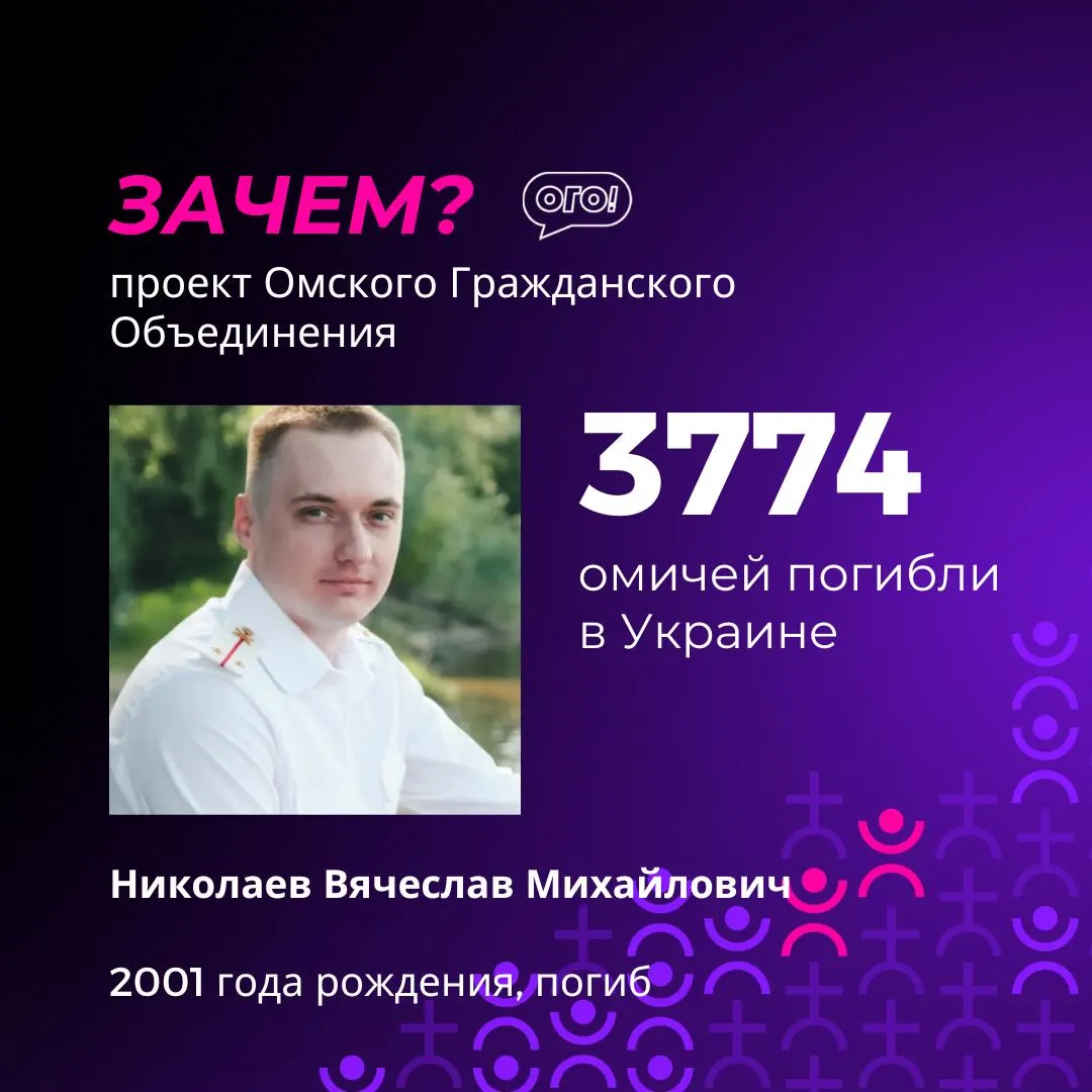 В обновлённом перечне погибших из Омской области зафиксированы не менее 3783 человека. В список внесли 17 новых фамилий, среди которых есть молодые мужчины 2001–2002 годов рождения.