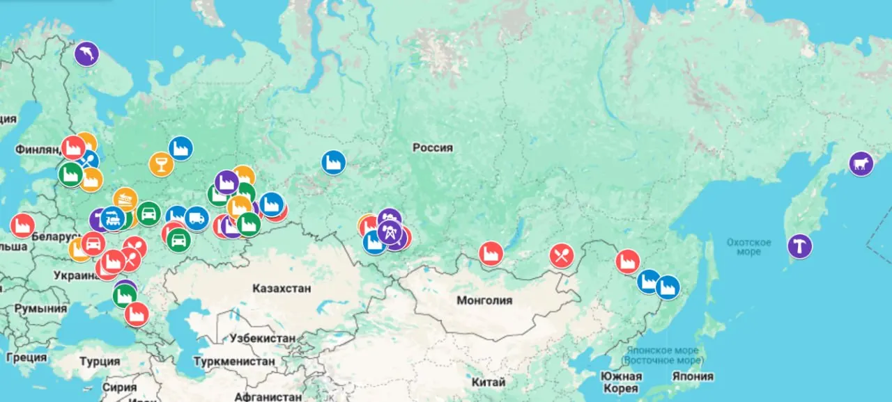 Интерактивная карта фиксирует случаи остановок производств, задержек выплат и сокращений по всей стране. С начала 2026 число проблемных предприятий превысило показатели 2025 года.