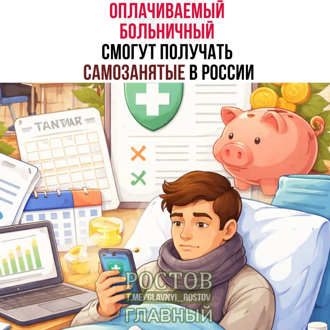 Самозанятые в России получат право на оплачиваемый больничный: базовая выплата — 35 000 ₽ при ежемесячных взносах 1 344 ₽, повышенная — 50 000 ₽ при взносах 1 920 ₽. Оформить можно через «Мой налог», «Госуслуги» или СФР.
