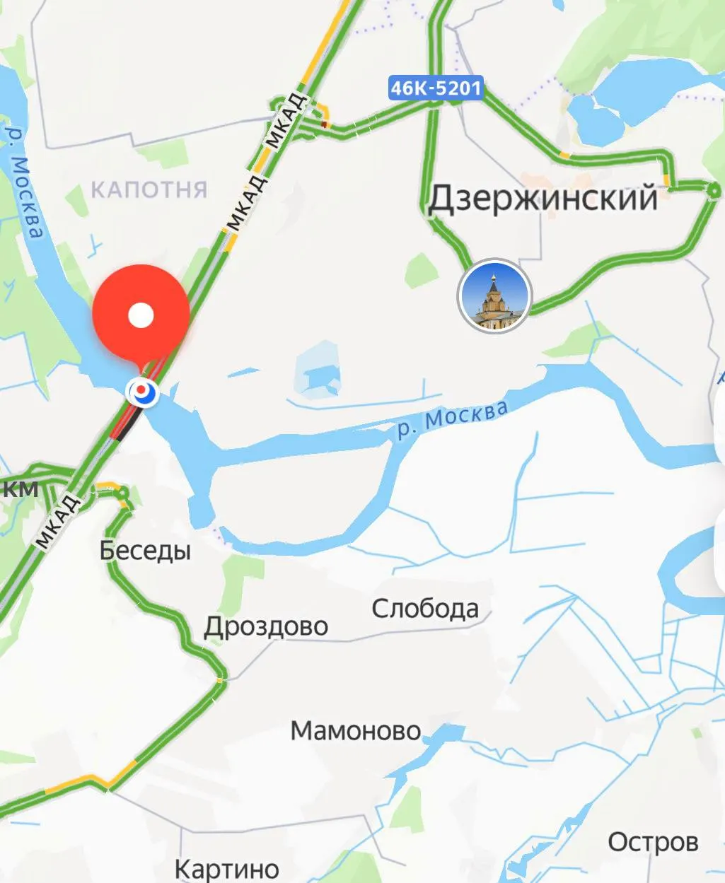 Движение ограничено на Белореченской улице и на Капотне; на внешней стороне МКАД на 19-м км движение идёт по трём полосам из пяти. Дептранс рекомендует выбирать альтернативные маршруты.