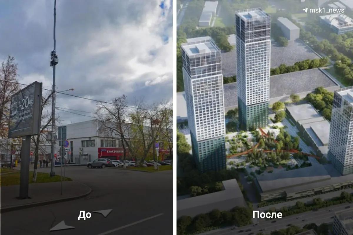 Строительство одобрено властями; в проекте запланировано 1005 квартир; территория ранее занята арендаторами после закрытия завода в 2012 году.